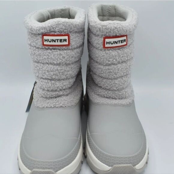 Hunter High Pile Fleece Short Snow Boot - Picture 4 of 12